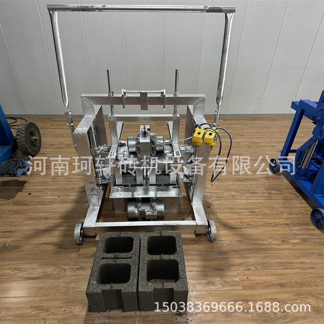 家用免烧砖机小型可移动式水泥砖机多功能模具可以换节省成本