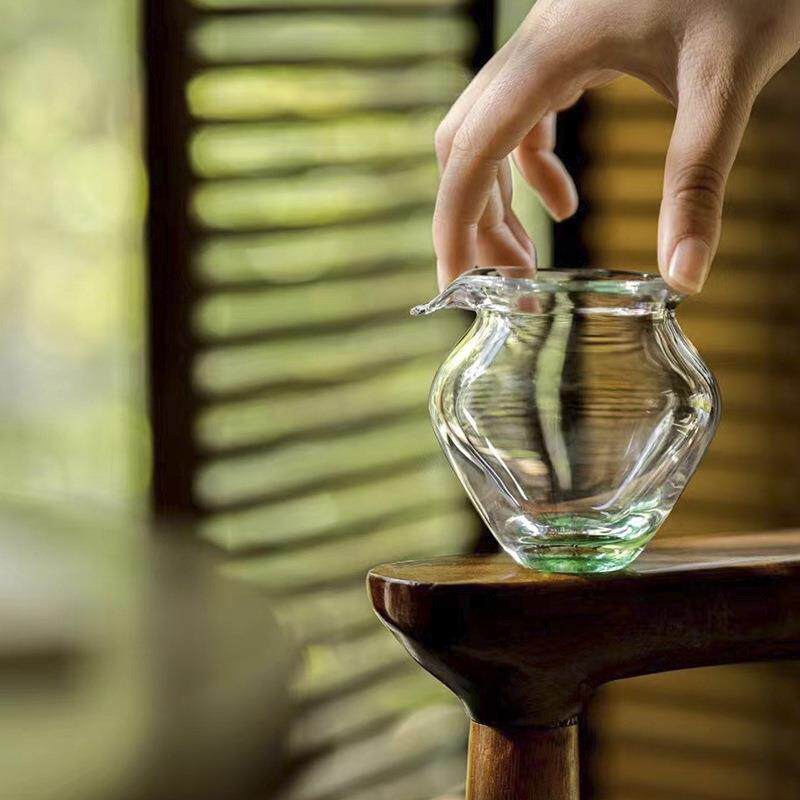 饴山琉璃公道杯中式手工吹制玻璃茶海家用功夫分茶器匀杯茶道配件图片