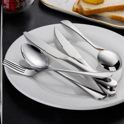 Stainless steel cutlery knife, fork and spoon three piece
