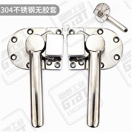 BJ402不锈钢把手锁旋转迫紧BJ401隔温重型封闭把手FHS51-189-N