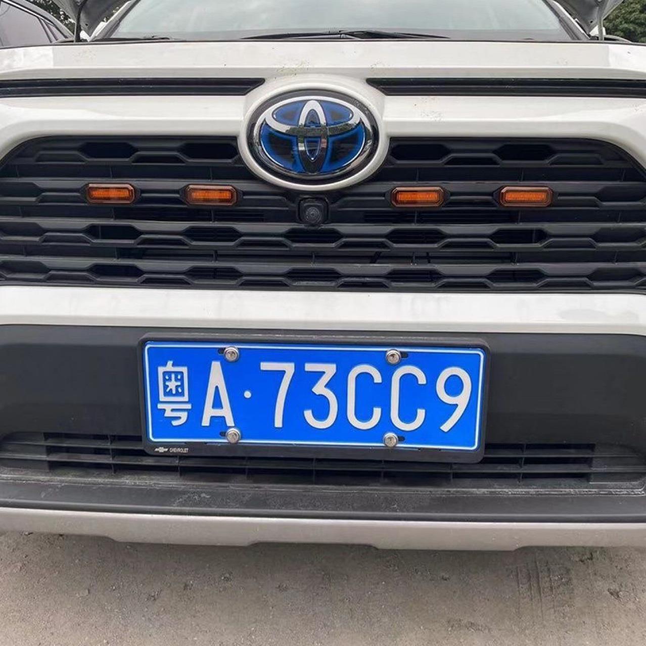 2020款新款rav4中网灯荣放改装前脸格栅led小黄灯装饰日行警示灯