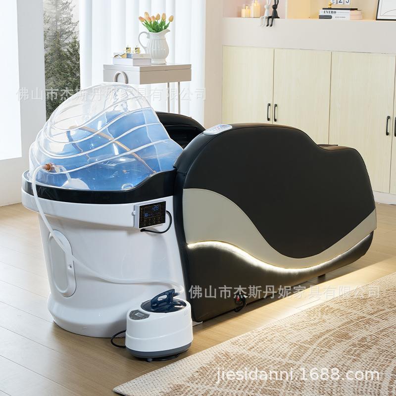 电动按摩洗头床6D仿真按摩头疗床恒温水循环养发高端理发店发廊床