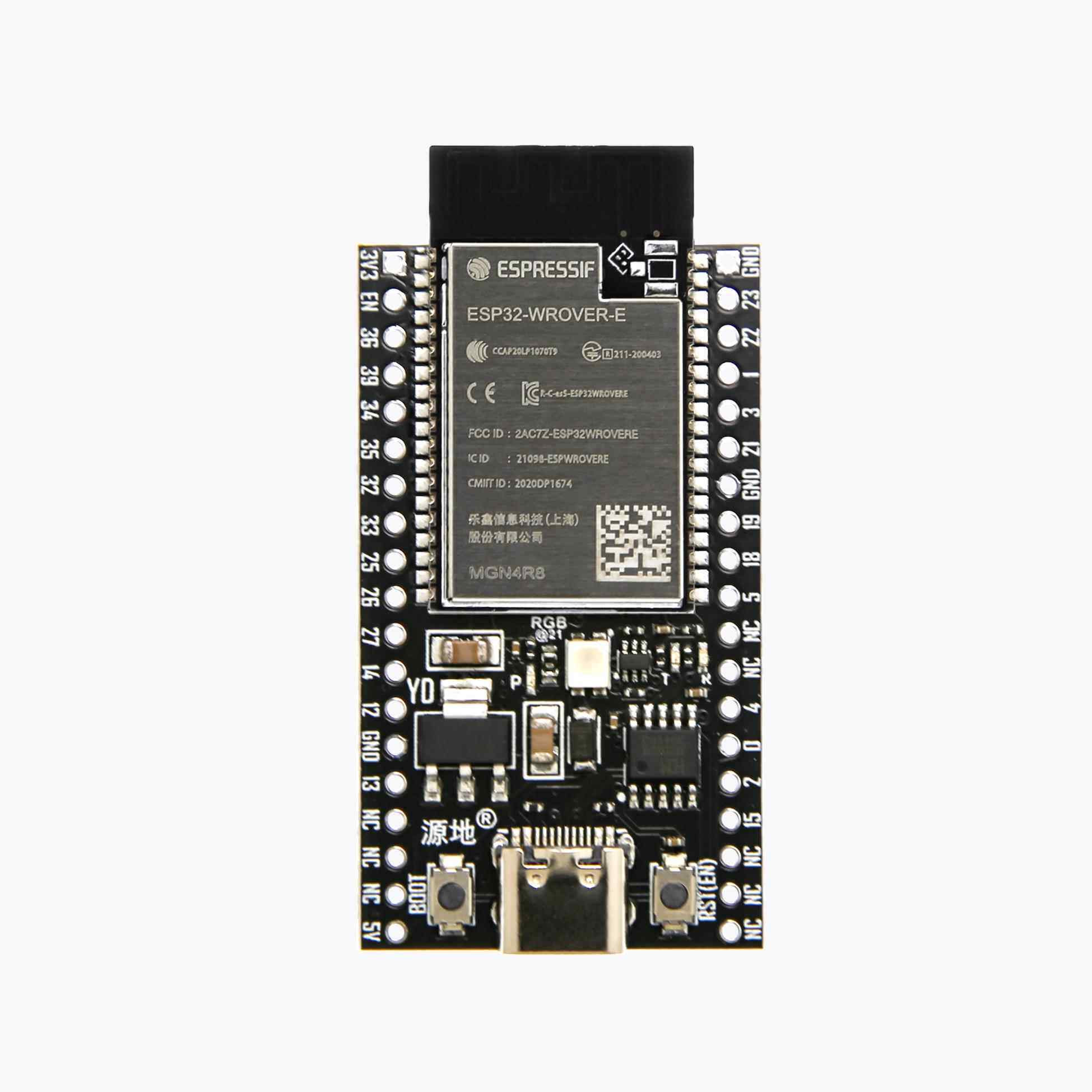 源地YD-ESP32-B核心板/开发板/系统板 乐鑫WROVER-E wifi 蓝牙BLE