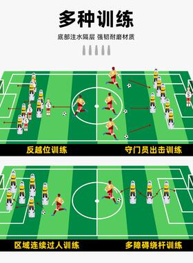 足充气障人足球充气墙不倒球翁人形碍物假人业定位任意球守门员训