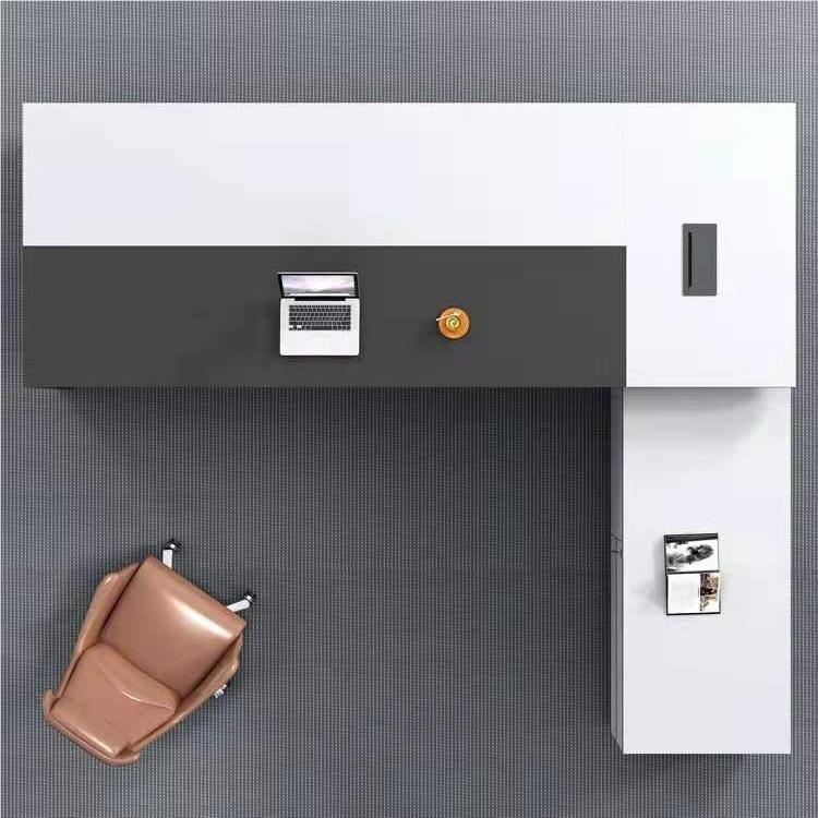 板办公桌椅组合简约现办公室家YQ-LBZ01具时代尚总裁桌主经理桌管