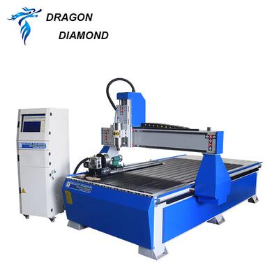 龙钻石自动金属聚氯乙烯亚克力石铝工业3D木工数控刳刨机1325旋转