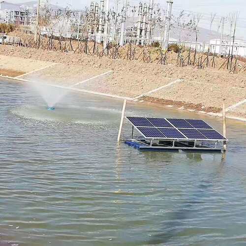 环太V阳能喷泉曝气2块/4块/6机LSUN-PQ块光伏板48直流兰太阳能曝