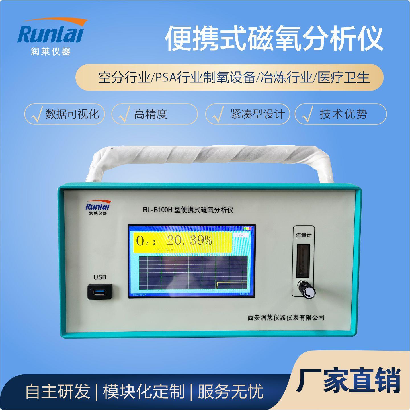 源头厂家便携式磁氧分析仪顺磁压式分析仪高精度热磁氧气检测仪