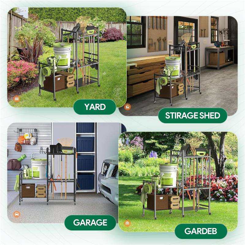 带轮子的花具工收纳架电动工收纳PBZ盒工具支架整园理具储物架置