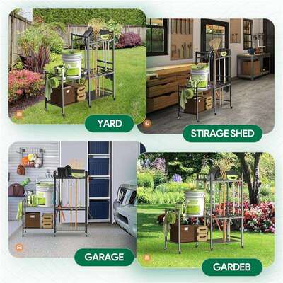 带架轮子IVM的花园工具收纳电动工具收纳支盒工具架整理储物架物