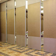 酒店会议室折叠活动隔断墙饭店包间移动隔断隔音墙推拉式移门