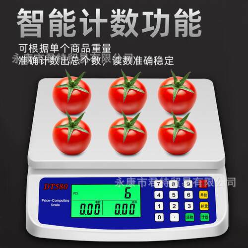 DT580家用电子秤厨房秤计价秤烘焙食物秤30公斤水果卖菜秤电子称
