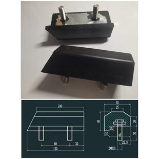 自动定量称重包装机配件橡胶凹凸槽夹紧块分装称吨包称灌包机垫块