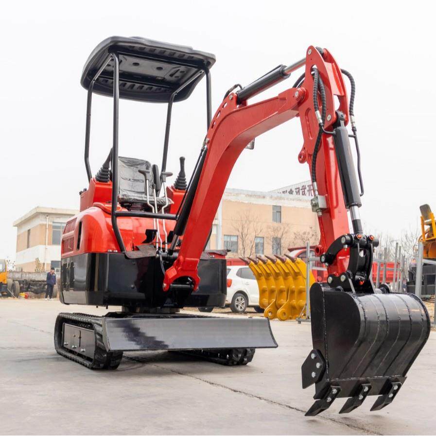 2吨挖土挖沟破碎抓料一机搞定微型工程挖掘机小型农用挖掘机厂家