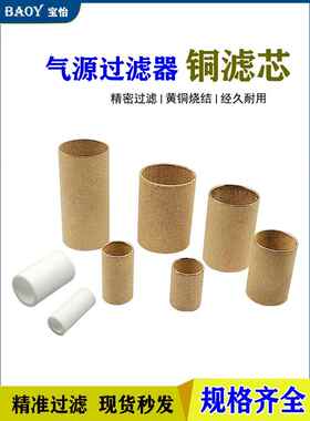 气源处理器过滤器AFR BF AW AF GFR铜滤芯纤维滤芯过滤芯QSL 398