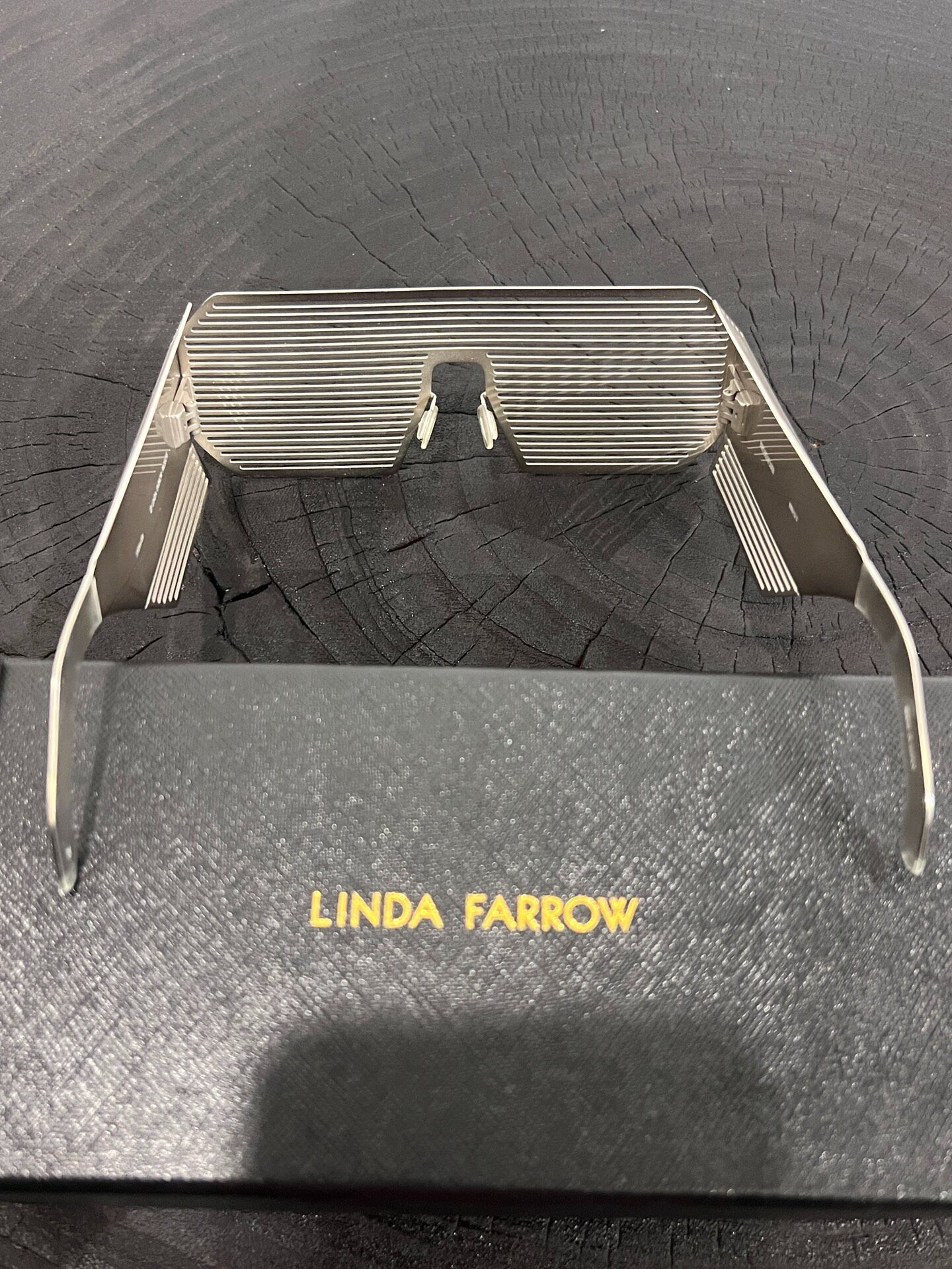 BBS x Linda Farrow Shutter Sunglasses — detail