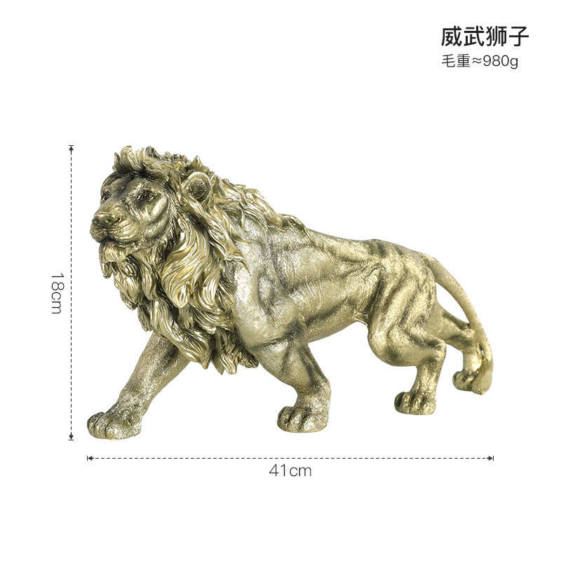 客厅店铺大号欧式摆件开业家居超礼品桌面办公室装饰金钱豹样板房