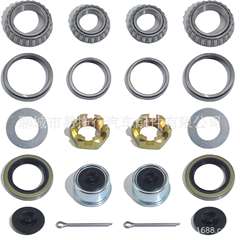2套装3500磅船用拖车轴軸承套件L68149/L44649