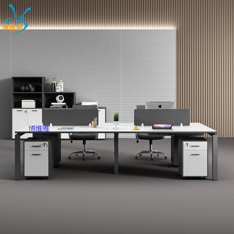 办公家具办公桌椅组合职员屏风卡位卡座4人6人多人办公桌现代简约