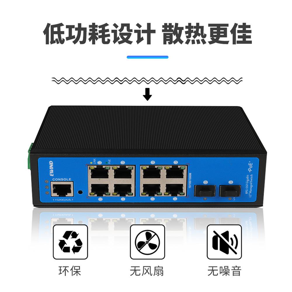 现货+2智能千兆以太网交换机传输工业级网管型网络交换机