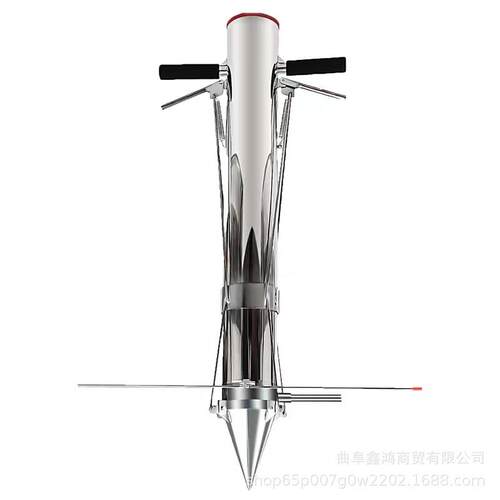 不锈钢西瓜苗栽器 双把手移栽机 手持式豆角苗移栽器