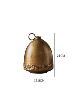 摆件家居阳台插花器复古工艺品做花瓶酒馆装饰宿小口旧养花文艺民