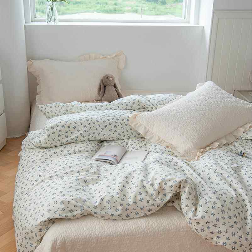 全棉碎花小清新床上用品单件被套文艺范纯棉单品180*220/150*200