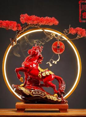 马到功生肖招财马迁桌摆件客成厅办公室面装饰公司乔128店铺开业