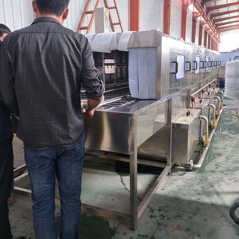 电子产品吸塑包装盒清洗设备全自动汽车配件托盘清洗烘干机