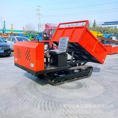 山路泥泞路面运输蔬菜履带车小型爬山虎自卸车2吨橡胶履带车