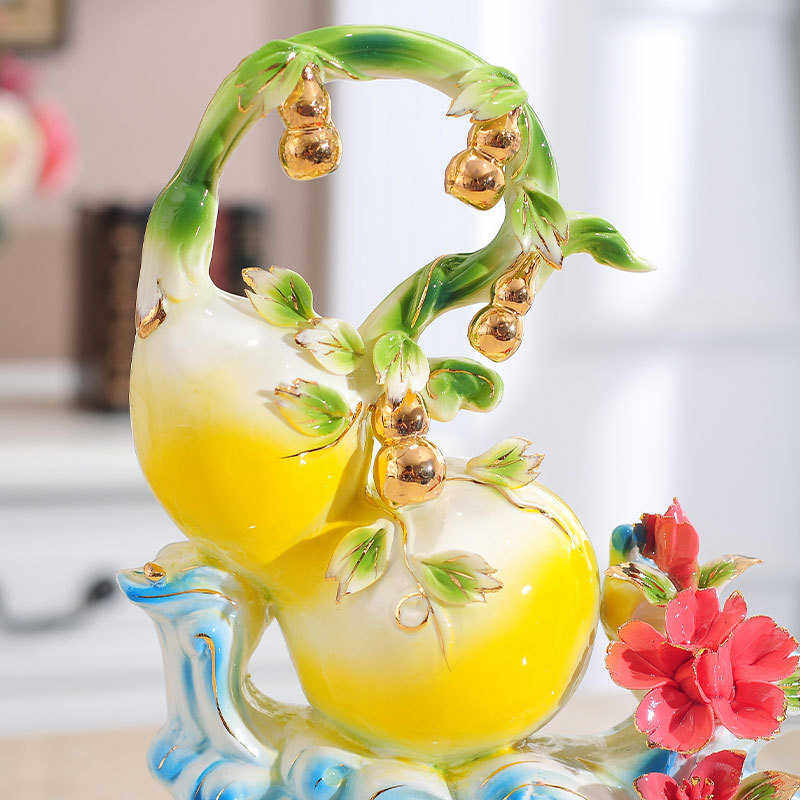 批发新摆设客厅酒柜白菜创意玄关工艺品中式葫芦装饰办公室摆件发,特色手工艺,其他特色工艺品,淘宝优惠券,粉丝福利购,淘宝优惠卷