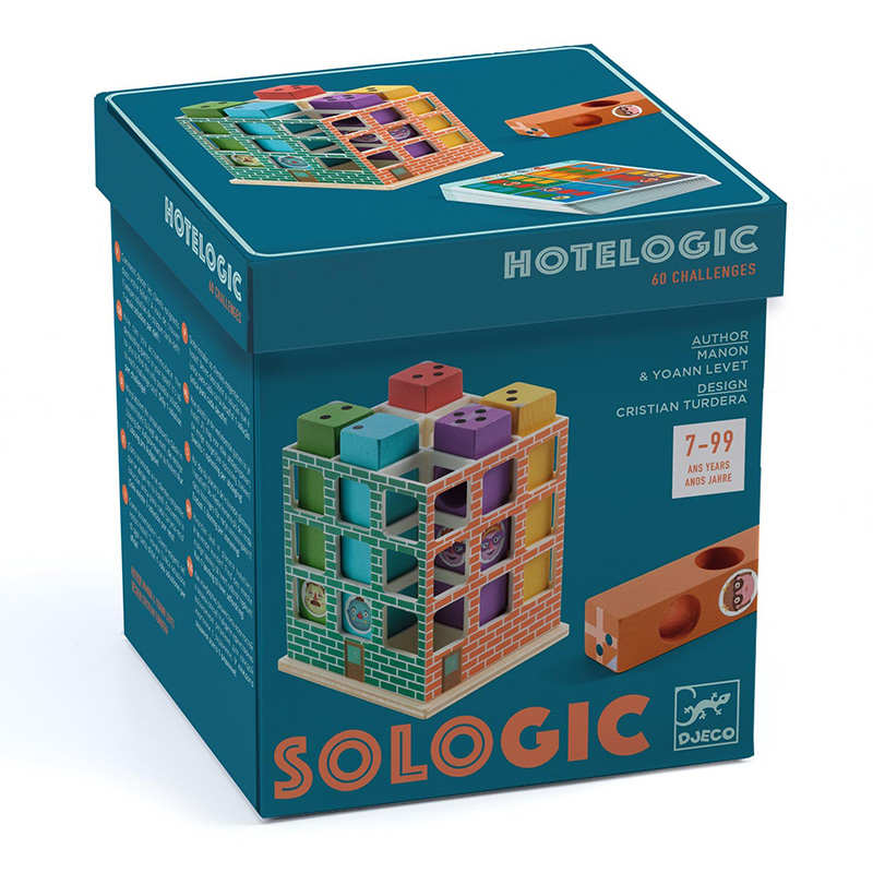 Djeco酒店魔方桌游HOTELOGIC儿童逻辑思维训练益智玩具亲子互动