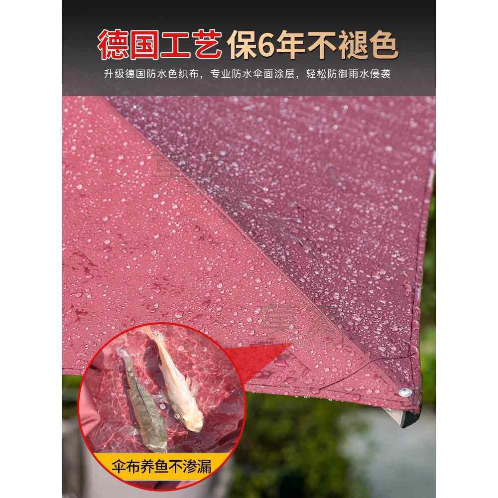 xy外莫家户伞庭757动院伞液压伞日夜两用LED带灯罗马伞3秒自开t伞