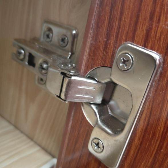 304不锈钢铰链阻尼缓冲液压门铰弹簧飞机烟斗衣柜橱柜门合页中弯