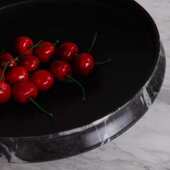 简约现代创意树脂大理石纹果盘软装 客厅茶几桌面零食收纳家居饰品