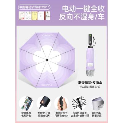 正品日全时智礼电动一键全自动收能伞简约商务男士高端品伞折雨叠