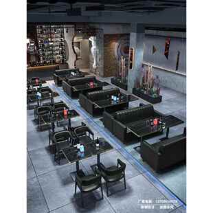 需定制清吧音乐酒馆咖啡西餐厅桌椅组合复古火锅烧烤甜品奶茶店卡