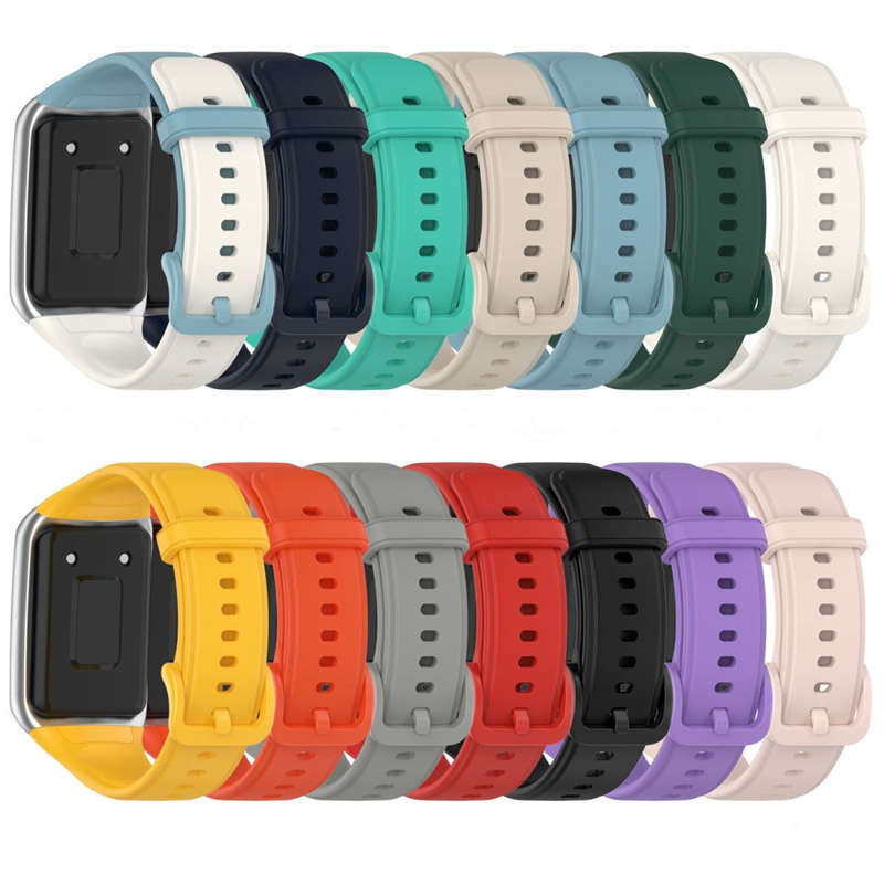 适用OPPO手环2表带液态硅胶材质智能运动手环oppowatch2腕带磁吸n