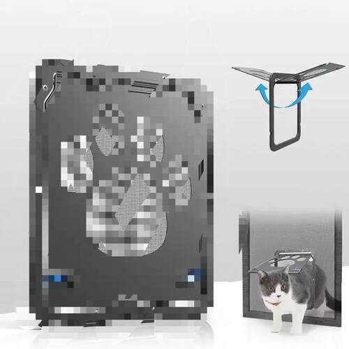新款宝贝宠物动物门猫门洞狗门洞纱窗安装自由出入 宠物门栏