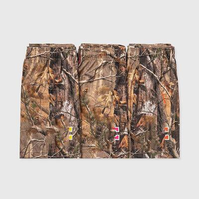 Shorts for men's muscle fitness exercise quarter length