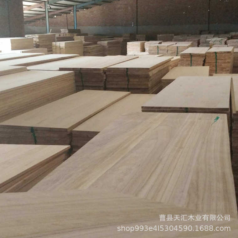 桐木直拼板木板材无结疤不易劈裂装饰家具泡桐桐木拼板木板木条