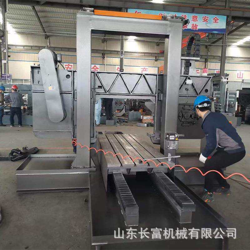碳素材料切割带锯床 液压金属切割铝型材捆料带锯床 双立柱结构