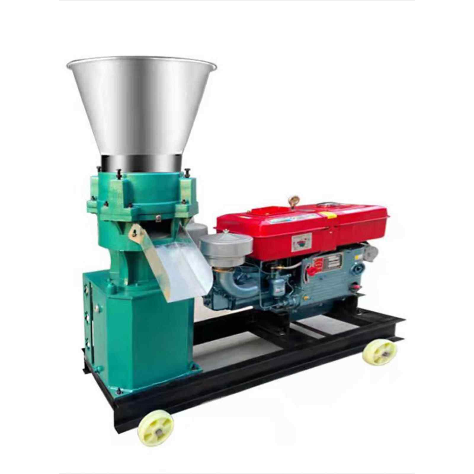 柴油机款饲料颗粒机家用鸡鸭猪牛羊玉米秸秆制粒机小型草料造粒机