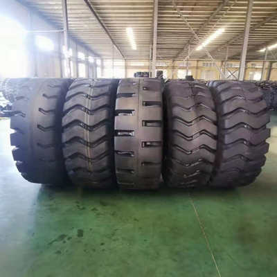 厂家直销工程机械轮胎批发23.5-25E-3矿山花纹加厚压路机铲车轮胎