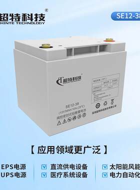 超特科技SE12-65 铅酸蓄电池 额定电压12V容量65Ah