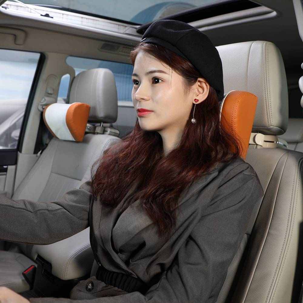 厂家直销汽车头枕多功能调节记忆棉头枕车载靠枕隐藏机支架置物钩