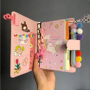 少女心记事本套装 多功能笔记本ins日记本 手账本ulzzang学生文具