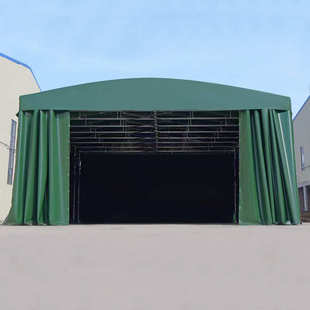 大型推拉雨棚户外夜市摆摊篷移动遮阳棚停车棚伸缩式仓库帐篷蓬布