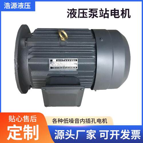 厂家直供液压泵站电机各种低噪音内插孔电机多种液压站电机