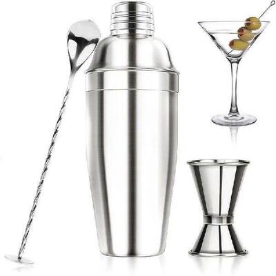 24 Oz 750ml Cocktail Bar Martini Drink Shaker Set With